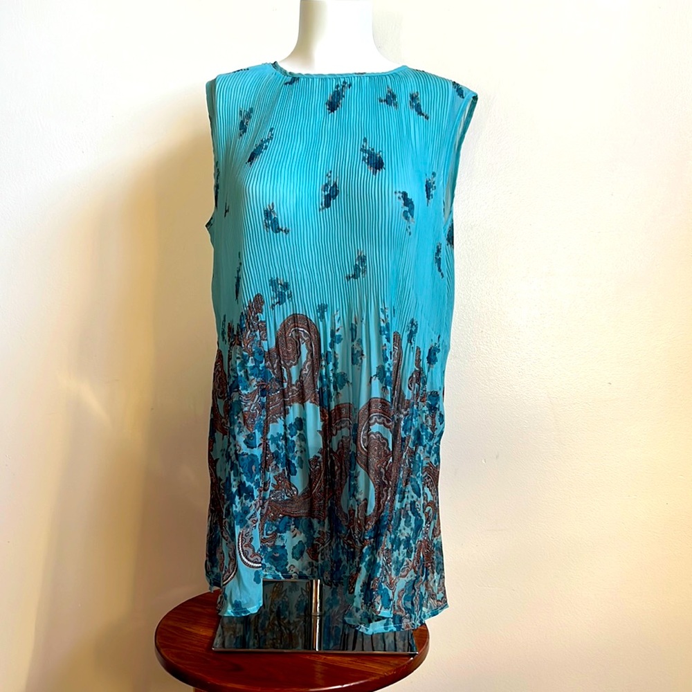 Suzanne Betro gauzy blouse NWT 2x